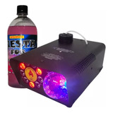 Máquina Fumaça 750w Rgb 9 Led C/strobo + Globo De Luz Brinde