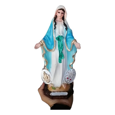 Virgen De La Medalla Milagrosa, 30 Cm, Resina | MercadoLibre