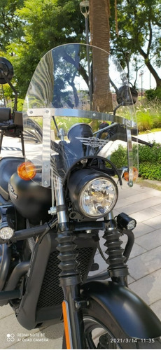Parabrisas Moto Harley Davidson Sportster 39 Cm Con Soporte