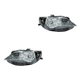 Set Faros Fondo Crom Tyc Para Seat Ibiza 2013 - 2017