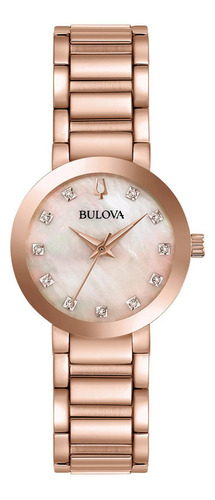 Relógio Bulova Feminino Futuro Rose Gold 97p132