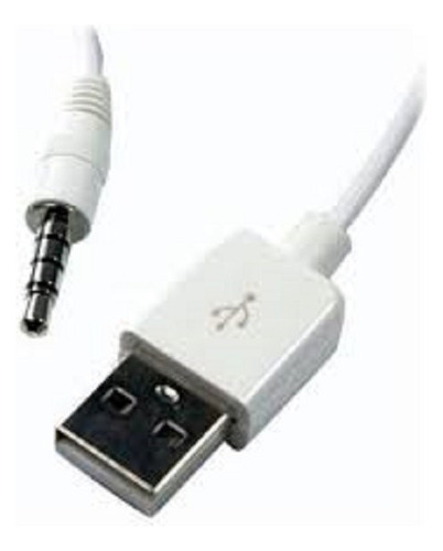 Cabo De Reposição Para iPod Shuffle Carregador Usb 3,5 Mm 