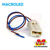 Zocalo Ceramico G9 Cable Bipin 220v Macroled Electro Medina