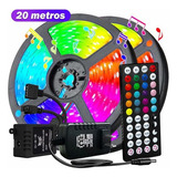 Tira De Luz Led 20m 5050 Colores Sensor De Control De Sonido