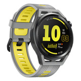 Smartwatch Huawei Watch Gt Runner 46 Mm Gris Y Amarillo