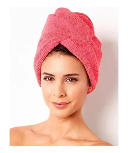 Toalla Turbante Gorro Cabello Accesorio Mujer Para Baño