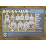 Póster Racing Club Semifinalista Copa Libertadores 1997