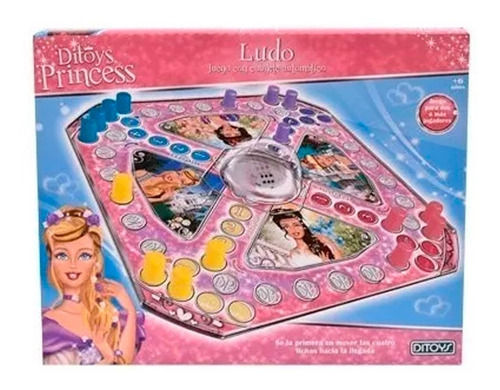 Ludo Princess Princesas Con Cubilete Automático Ditoys Orig