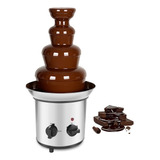 Fuente De Chocolate Fondue 4 Niveles En Acero Inoxidable