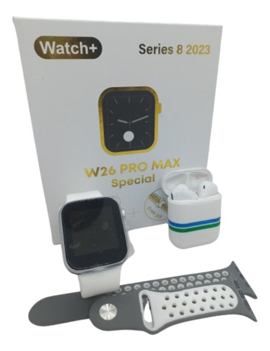  Reloj Smartwatch W26 Pro Max Edicion + Auriculares  + Malla