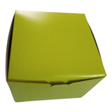 Cajas De Carton Tortas 14x14 Color Verde X 5 Unidades