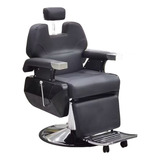 Sillon Barbero Negro Peluqueria Profesional