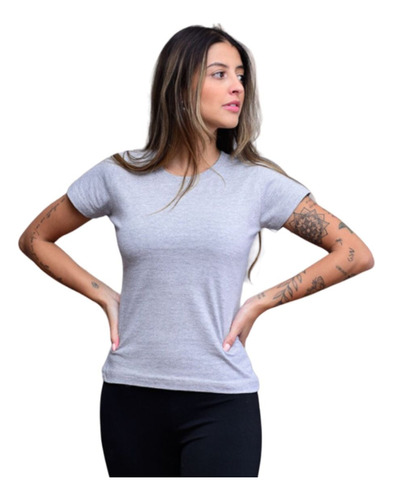 Camiseta Baby Look Feminina - Diversas Cores Do P A Xg 