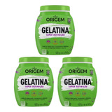 Gelatina Capilar Origem 400g Super Definiçao - Kit C/ 3un