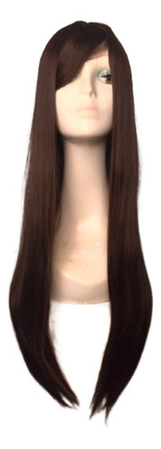Peruca Longa Lisa Cosplay  70cm Organica + Touca Wig
