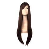 Peruca Longa Lisa Cosplay  70cm Organica + Touca Wig