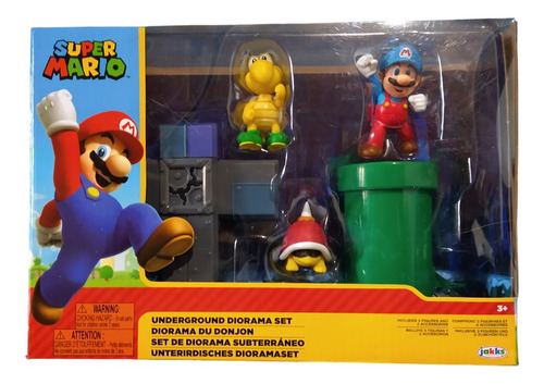 Diorama Super Mario Set De Juego Figuras Interactivas Jakks