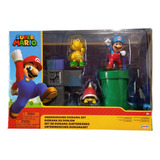 Diorama Super Mario Set De Juego Figuras Interactivas Jakks