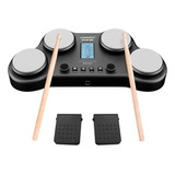 Hxw Pd405 - Juego De Bateria Electronica De Mesa De Percusio