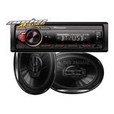 Combo Pioneer Mvh 215 Bt Usb + 2 Parlante Pioneer 6x9 400w 