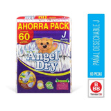 Pañal Angel Dry Etapa 5 Jumbo  60 Pzas