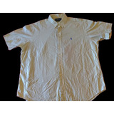 Camisa 2xl Polo Ralph Lauren Original Amarilla Rayas Azules 