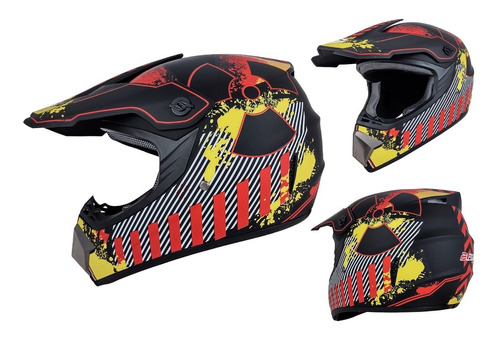 Casco Tipo Cross Para Moto Deportivo Diseños Exclusivos