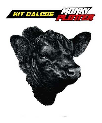 Calcos Sticker Cabeza Caballo Vaca Toro Angus  Hereford