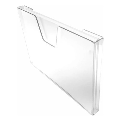Display Porta Folha Prontuário Parede A4 Acrílico Horizontal