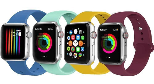 Correas Siliconas Sport 22 Colores Para Reloj Apple Watch 