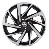 Rodas Polo Voyage Gol Aro 14 4x100 (jogo)+bicos Krmai R93 Cor Preto Com Diamantado