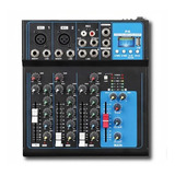 Consola Mixer Ross F-4 5 Canales Bluetooth Usb Open Music Tm