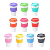 Vaso Térmico X 10 Un Mug Tonos Pastel Tipo Starbucks 300ml