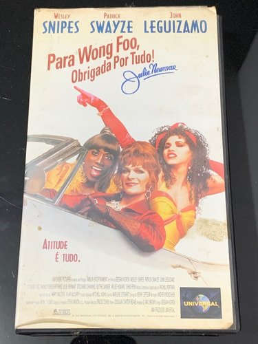 Fita Vhs Para Wong Foo Obrigada Por Tudo Video Cassete 1995