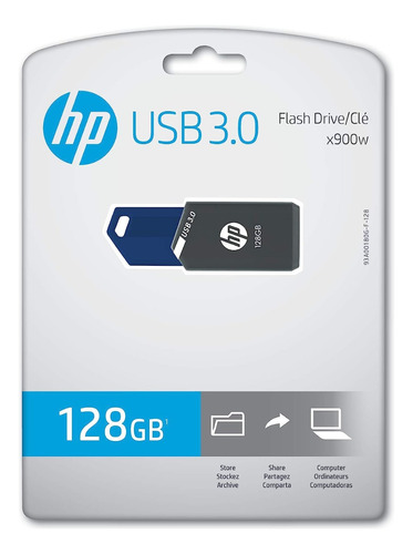 Memoria Usb 3,0 De 128 Gb, Hp Original