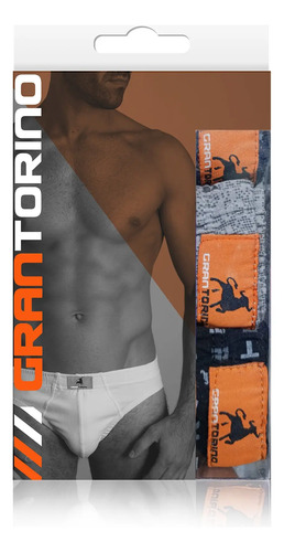 3 Pack Trusa Bikini Hombre Gran Torino Algodón - Licra