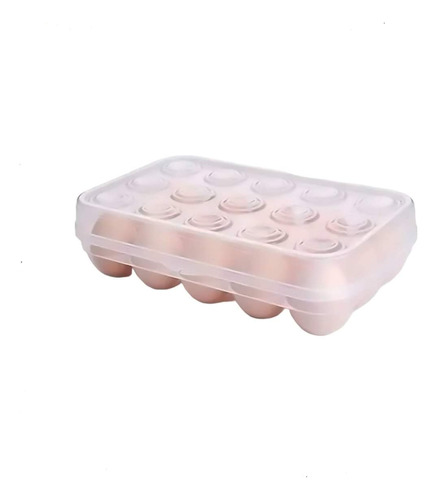 Organizador De Huevos, Caja Para 15 Unidades Huevera