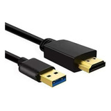 Cable Usb A Hdmi Para Monitor/tv/proyector - 6.6ft/2m (negro