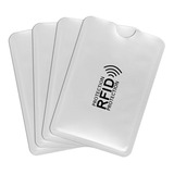 4 Porta Tarjetas De Crédito Antirrobo Rfid Anti Clonación