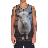 Camiseta Regata Unissex Animal Cabra Cabrito Bode Fazenda 9