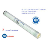 2 Membranas Osmosis 4x40 Ulp Y Paquete De Filtros