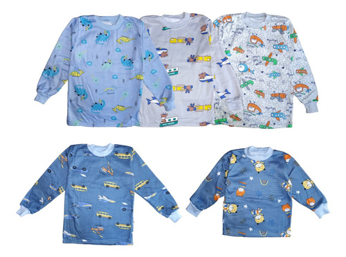 Pack 2 Conjunto Pijama De Poliéster Niño Niña 1-3 Años 