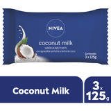 Jabon Coconut Milk Nivea Flow Pack 3 X 125 Grs