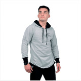 Blusa De Moletom Slim Masculina Byg Fitness Strong