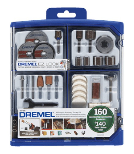 Kit  Accesorios 160 Piezas Dremel Set 710 Minitorno Multiuso