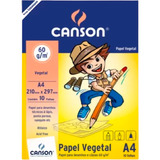 Papel Vegetal Linha Escolar 10 Folhas A4 60gm² Canson