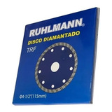 Disco Diamantado 115 Mm Porcelanato Turbo Fino Trf Ruhlmann