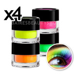 Set Pigmentos Neón Fluo Fluorescente Arcade A2 Pigments X4