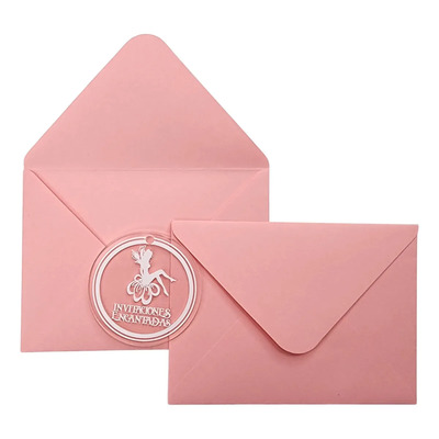 50 Sobres Mini Tarjetas Invitaciones Dinero Colores 11x8cm Color Rosa Pastel - 100g - 8x11cm | MercadoLibre