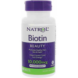 Biotina Natrol 10.000 Mcg 100 Tabl - Importado